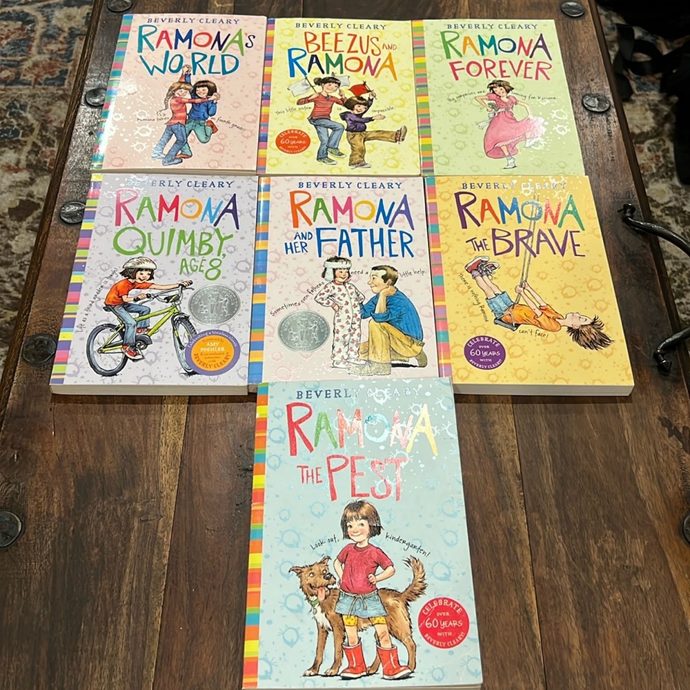 Romona By Beverly Cleary Paper Back Set of 7 Books New
